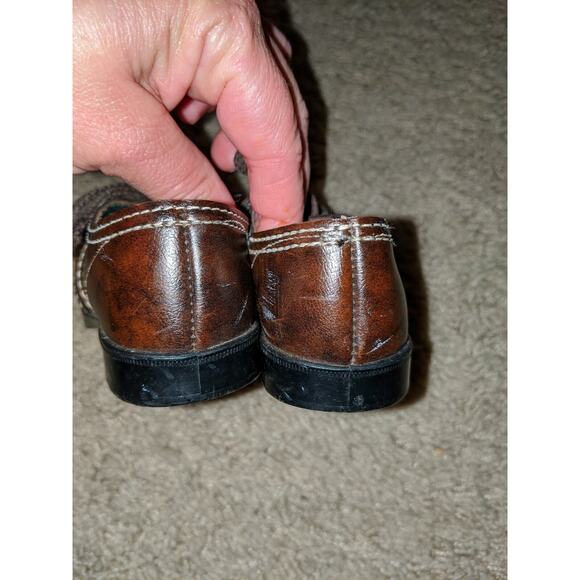 Tiny Tred toddler Boy Sz. 5 Classic Brown Lace Dress Shoe. Adorable - Picture 6 of 9